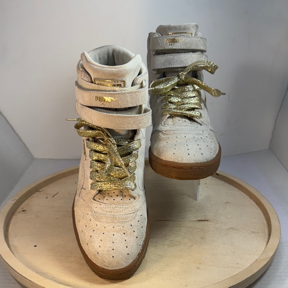 Puma Sky 11 Nubuck Hi Top Sneakers Size 7